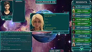 stranded girl chats with cute teens