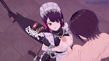 Ellen joe in intense action scene from zenless zone zero hentai