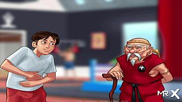 Summertime Saga girl meets E1 excitedly!