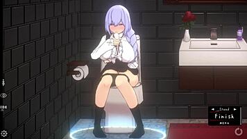 some fun on the sofa and toilet in doll room ep 2