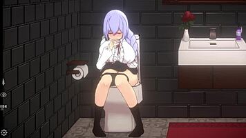 some fun on the sofa and toilet in doll room ep 2