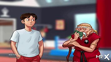 Summertime Saga girl meets E1 excitedly!