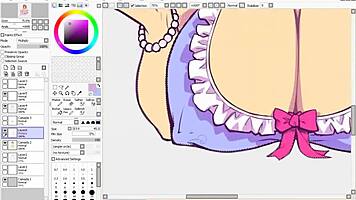 hentai speed drawing part three flats and shading