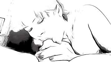 Cartoon Take on Me Blowjob by Nymphomaniac