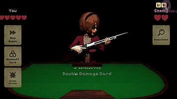 Cartoon Game Roulette Features Huge Curvy Babe Squirting Cumshot Blowbang On Table