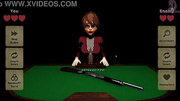 Cartoon Game Roulette Features Huge Curvy Babe Squirting Cumshot Blowbang On Table