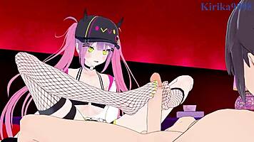 Tokoyami Towa And Yozora Mel Intense Sex