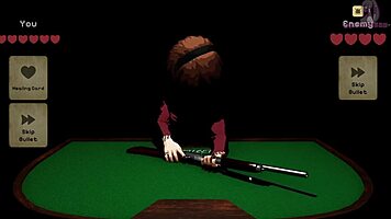 Cartoon Game Roulette Features Huge Curvy Babe Squirting Cumshot Blowbang On Table