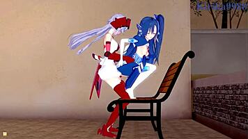 Tsubasa and Maria Intense Lesbian Futanari Sex