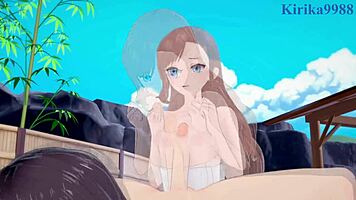 Chiaki Matsushita And Hiyori Shiina Fuck Intensely In Classroom Hentai Creampie