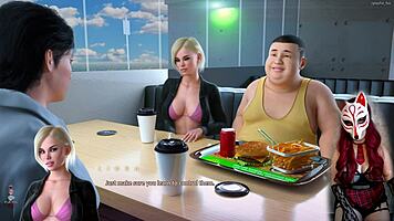 Apocalust 5 - milf flashing big tits under skirt in cartoon