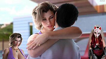 Apocalust 5 - milf flashing big tits under skirt in cartoon