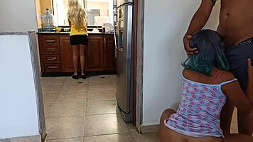 Behind Stepmother's Back, Sex with Her Husband!