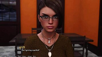 Being a dik 143 - hot rich brunette with makeup asks me hard questions