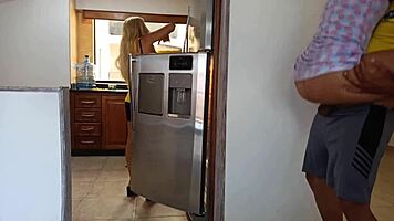 Behind Stepmother's Back, Sex with Her Husband!