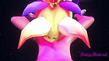 Ahri star guardian pounded hard in hentai sex