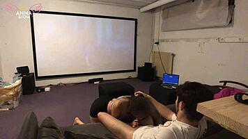 stepsiblings fuck during disney movie, calling it bonding