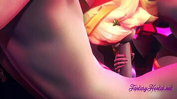 Ahri star guardian pounded hard in hentai sex