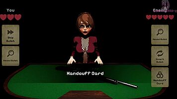 Curvy teen in 3D anime X roulette lies on table for monster cock fucking and squirting