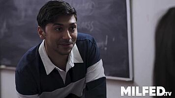 Milf Teacher Seduces Youthful 18+ Student In Private Lesson.