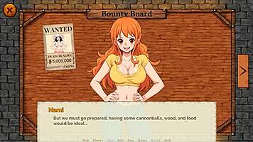 Lusty Buccaneers Parody Hentai Game Ep 1 Nami Exposes Naked Body at Night