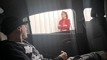 risky outdoor public masturbation on the street in reality for 18-19 year old student who liked my cock