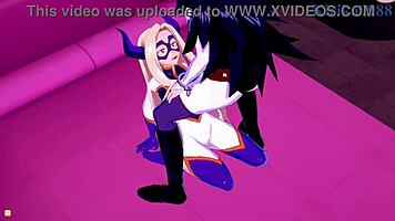 Man, Ochako Uraraka and Mt Lady in wild hentai futanari sex!