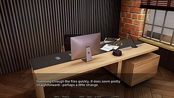 The Gain Trials 01: Blonde BBW's Big Tits Lactate in 3D Game Action