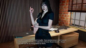 The Gain Trials 01: Blonde BBW's Big Tits Lactate in 3D Game Action