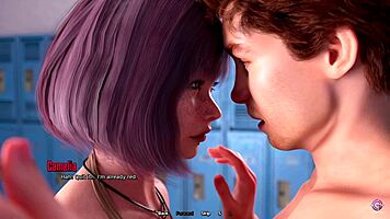 Student says 'watching teacher's huge ass in class' in 3d hentai game.