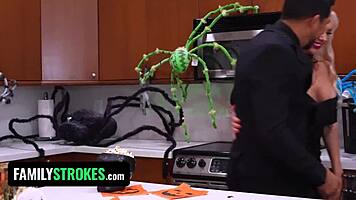 Estranged Stepdaughter Returns Home To Join Satanic Orgy And Surrender To Dark Lord