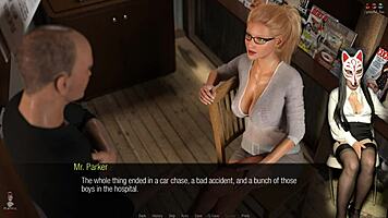 Wow, long legs on old dude's crotch in anime skirt! 😍