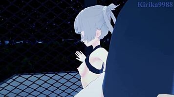 Nazuna Nanakusa has intense sex in call of the night hentai