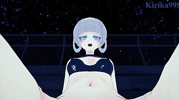 Nazuna Nanakusa has intense sex in call of the night hentai