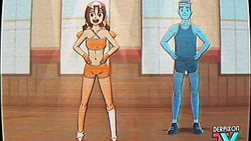 eri-chan's home workout with deepthroat and monster cock