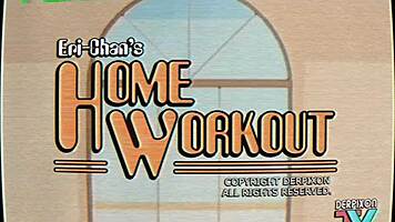 eri-chan's home workout with deepthroat and monster cock