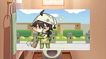 Watch Summer Clover get fired for that huge cock in harem hentai!