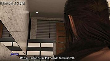 Brunette Milf Catches John Fucking Jamie