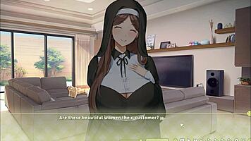 Watch Summer Clover get fired for that huge cock in harem hentai!