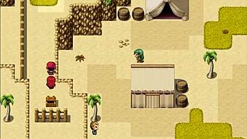 In Harem in Another World hentai game episode 10, the nun experiences her first blowjob and receives a facial cumshot.