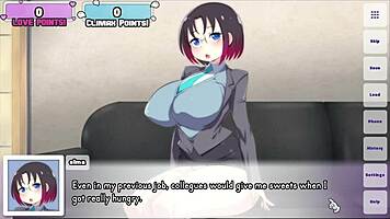 Elma Parody Hentai Game Ep 1: Sexy Dragon Maid Skips Foreplay