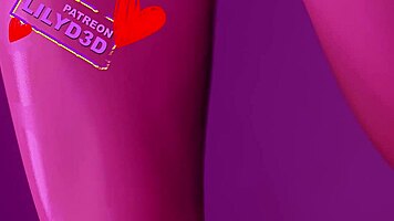 Intense Fortnite porn with Linx and Joey in lesbian hentai 3D.