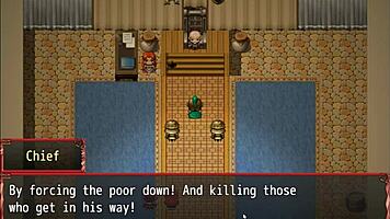 In Harem in Another World hentai game episode 10, the nun experiences her first blowjob and receives a facial cumshot.