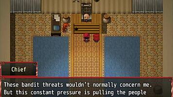 In Harem in Another World hentai game episode 10, the nun experiences her first blowjob and receives a facial cumshot.