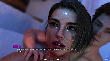 Touching my horny stepmom's pussy during a steamy bath - 3D hentai