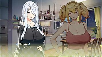 Summer clover harem hentai game ep 3 blonde nun have an orgasm while doing a rough blowjob