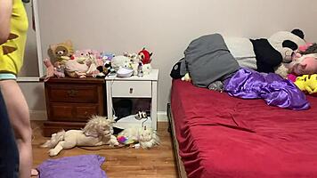 Step Daughter Tied Up by Big Cock Step Dad for Hard Canadian Assfucking