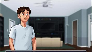 Watching Sexy Jamie Bathe In Summertime Saga 4