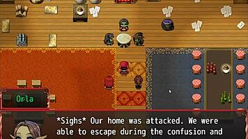 Redhead MILF Blocks Him with Giant Tits in Harem Game Ep 14