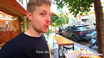 teenie gets juicy cum in mouth in athens sex vlog 😏